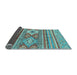 Sideview of Abstract Light Blue Modern Rug, abs2445lblu