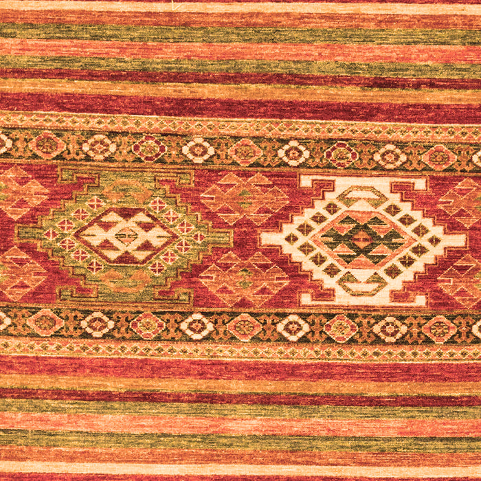 Abstract Orange Modern Rug, abs2445org