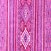 Square Abstract Pink Modern Rug, abs2445pnk