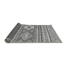 Sideview of Abstract Gray Modern Rug, abs2445gry