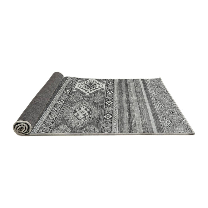 Sideview of Abstract Gray Modern Rug, abs2445gry