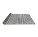 Sideview of Abstract Gray Modern Rug, abs2446gry