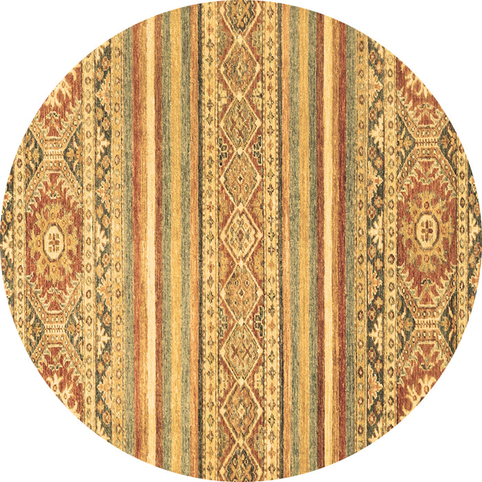 Round Machine Washable Abstract Brown Modern Rug, wshabs2446brn