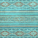 Square Abstract Light Blue Modern Rug, abs2446lblu