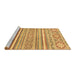 Sideview of Machine Washable Abstract Brown Modern Rug, wshabs2446brn