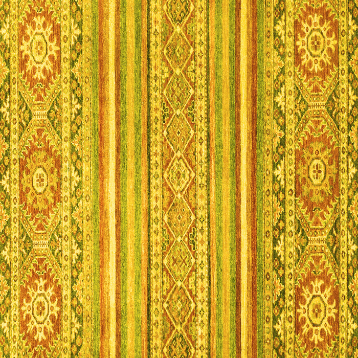 Square Machine Washable Abstract Yellow Modern Rug, wshabs2446yw