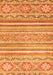 Machine Washable Abstract Orange Modern Area Rugs, wshabs2446org