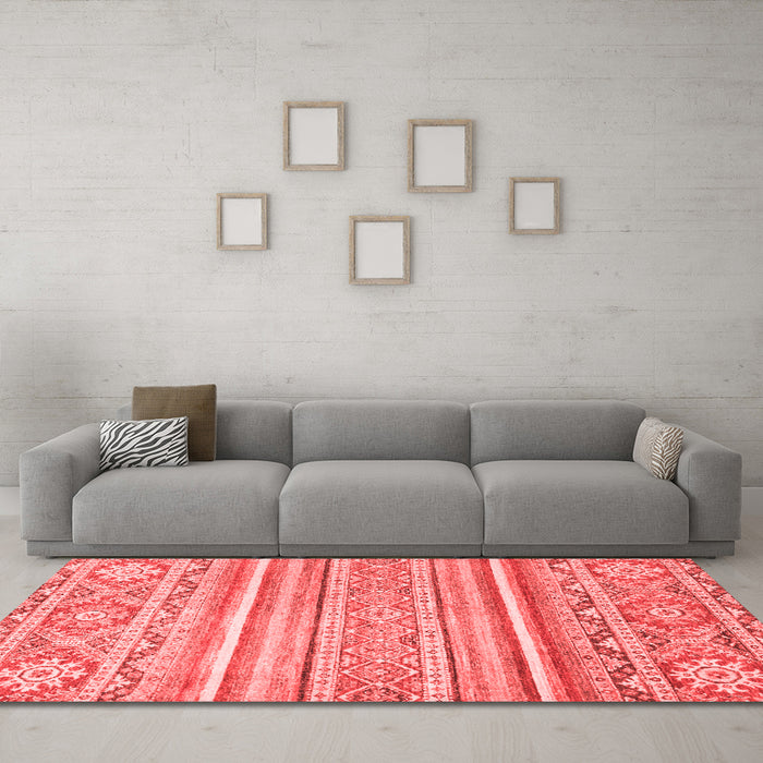 Modern Red Washable Rugs