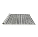 Sideview of Machine Washable Abstract Gray Modern Rug, wshabs2446gry