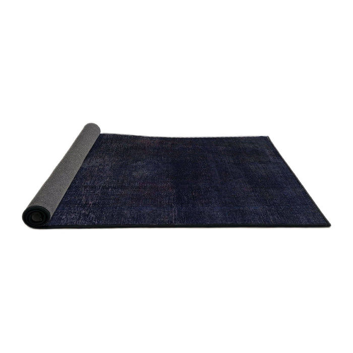 Sideview of Abstract Blue Modern Rug, abs2447