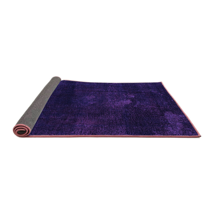 Sideview of Abstract Purple Modern Rug, abs2447pur