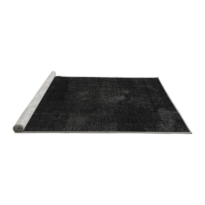 Sideview of Machine Washable Abstract Gray Modern Rug, wshabs2447gry