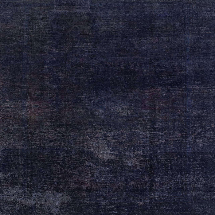 Square Machine Washable Abstract Night Blue Rug, wshabs2447