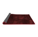 Abstract Red Modern Area Rugs