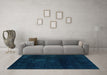 Machine Washable Abstract Light Blue Modern Rug in a Living Room, wshabs2447lblu