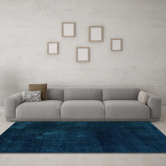Machine Washable Abstract Light Blue Modern Rug in a Living Room, wshabs2447lblu