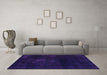 Machine Washable Abstract Purple Modern Area Rugs in a Living Room, wshabs2447pur