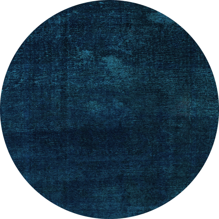 Round Machine Washable Abstract Light Blue Modern Rug, wshabs2447lblu