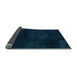 Sideview of Abstract Light Blue Modern Rug, abs2447lblu