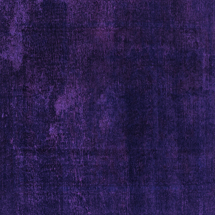 Square Machine Washable Abstract Purple Modern Area Rugs, wshabs2447pur
