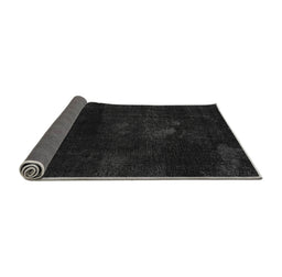Sideview of Abstract Gray Modern Rug, abs2447gry