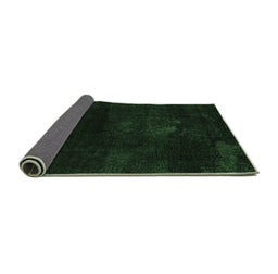 Sideview of Abstract Emerald Green Modern Rug, abs2447emgrn
