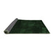 Sideview of Abstract Emerald Green Modern Rug, abs2447emgrn