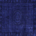 Square Persian Blue Bohemian Rug, abs2448blu