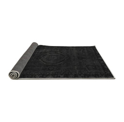 Sideview of Persian Gray Bohemian Rug, abs2448gry