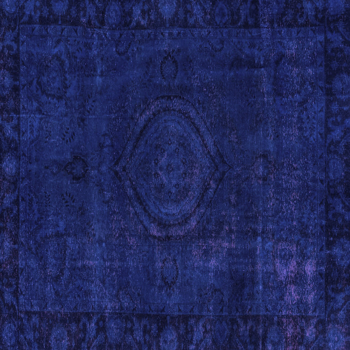 Square Machine Washable Persian Purple Bohemian Area Rugs, wshabs2448pur