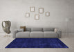 Machine Washable Persian Blue Bohemian Rug in a Living Room, wshabs2448blu