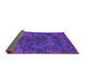 Sideview of Abstract Purple Modern Rug, abs2449pur