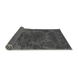 Sideview of Abstract Gray Modern Rug, abs2449gry