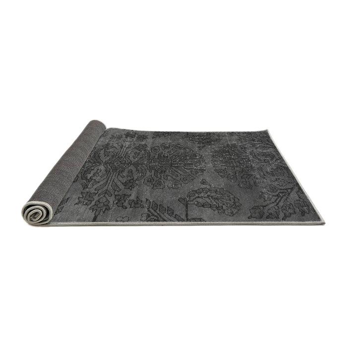 Sideview of Abstract Gray Modern Rug, abs2449gry