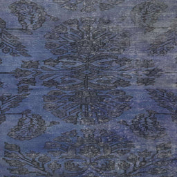 Square Abstract Dark Blue Grey Blue Modern Rug, abs2449