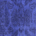 Square Abstract Blue Modern Rug, abs2449blu