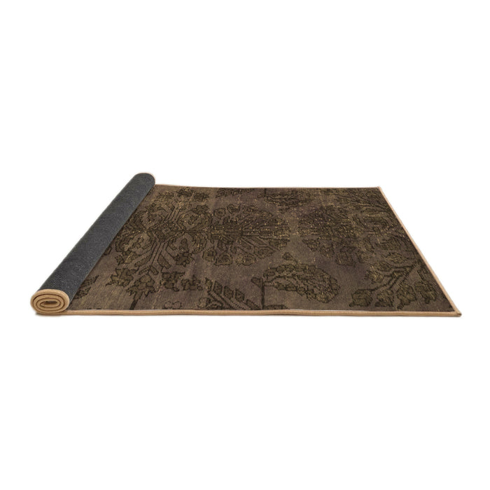 Sideview of Abstract Brown Modern Rug, abs2449brn