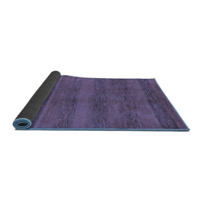 Sideview of Abstract Blue Modern Rug, abs244blu
