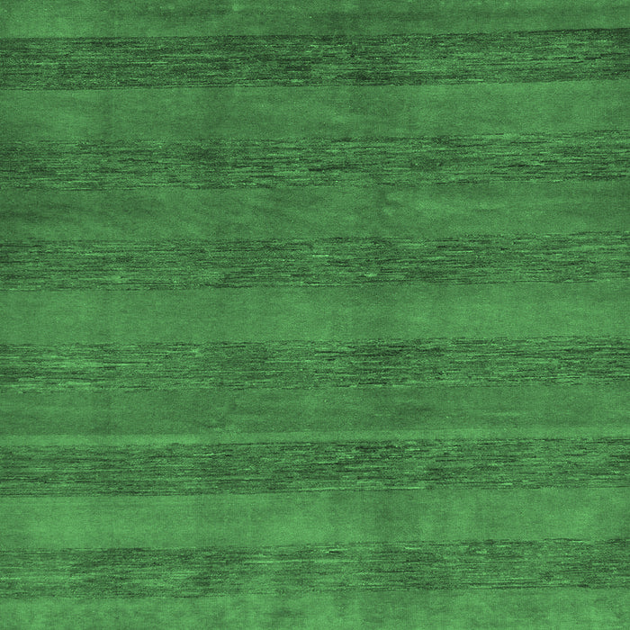 Square Machine Washable Abstract Emerald Green Modern Area Rugs, wshabs244emgrn