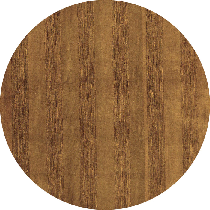 Round Abstract Brown Modern Rug, abs244brn