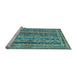 Sideview of Machine Washable Abstract Light Blue Modern Rug, wshabs2450lblu