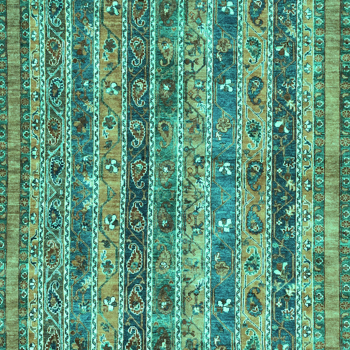 Machine Washable Abstract Turquoise Modern Area Rugs, wshabs2450turq