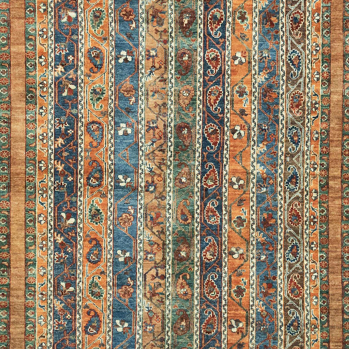 Machine Washable Abstract Camel Brown Rug, wshabs2450