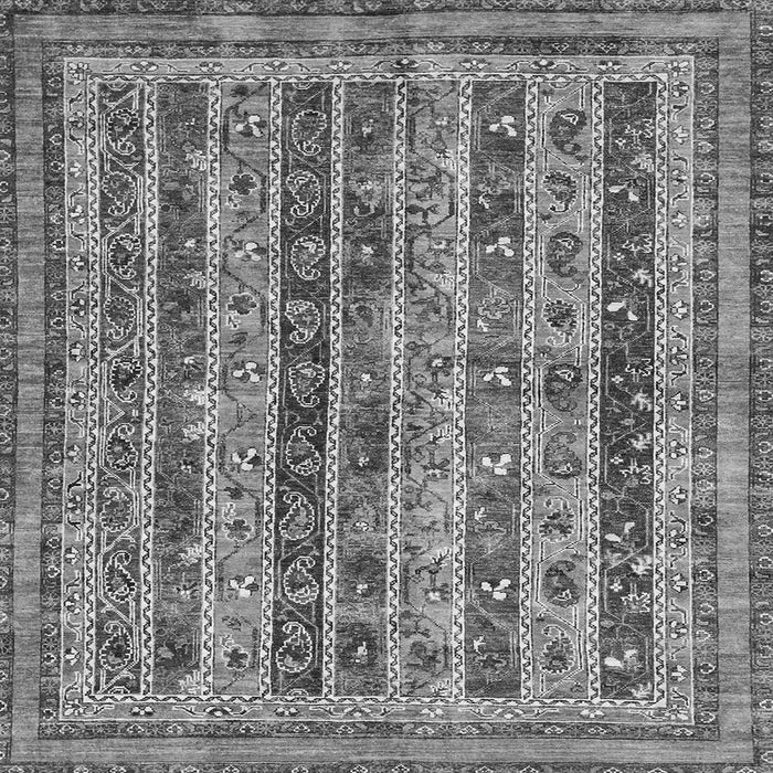 Square Abstract Gray Modern Rug, abs2450gry