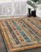 Abstract Camel Brown Modern Rug in Family Room, abs2450