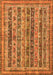 Abstract Orange Modern Rug, abs2450org