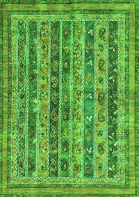 Abstract Green Modern Rug, abs2450grn