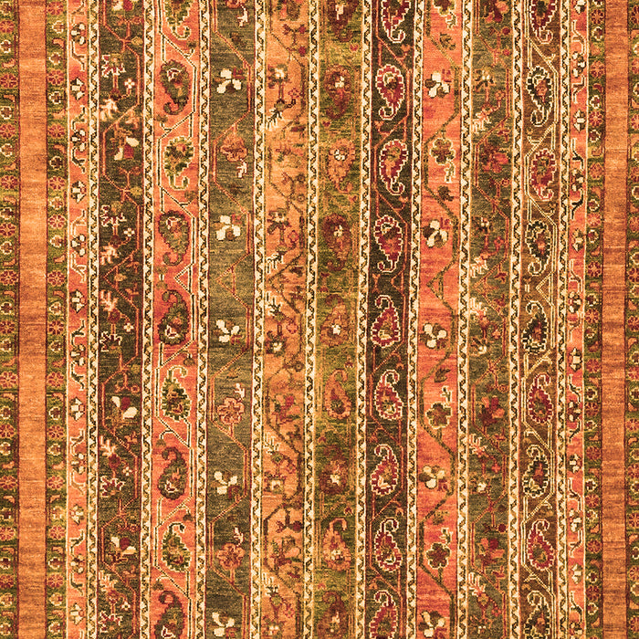 Machine Washable Abstract Orange Modern Area Rugs, wshabs2450org