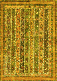 Abstract Yellow Modern Rug, abs2450yw