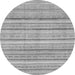 Round Abstract Gray Modern Rug, abs2451gry